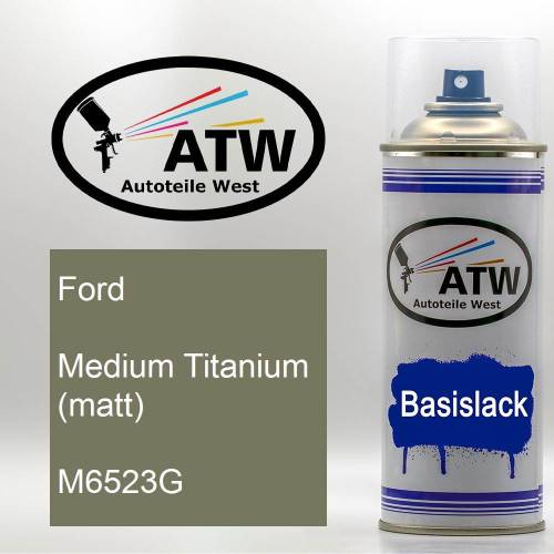 Ford, Medium Titanium (matt), M6523G: 400ml Sprühdose, von ATW Autoteile West.